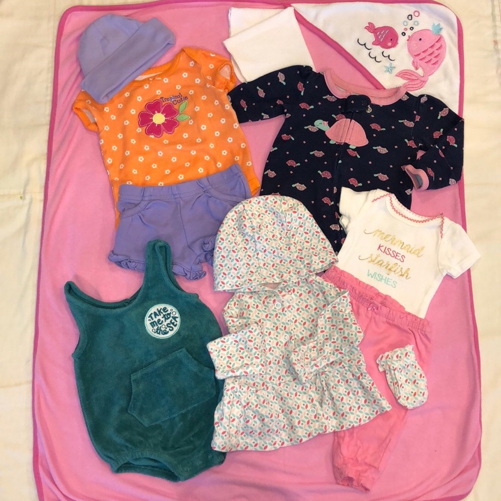 New Mom’s Newborn Started Set - 11pc Beach Theme